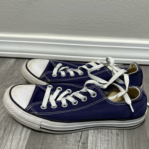 Converse All Star blue shoes, size 7 - Picture 2 of 5